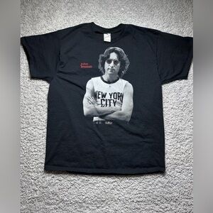 Vintage John Lennon Shirt Extra Large Crewneck Tee New York City 90s Bob Gruen